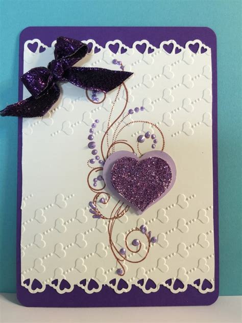 Valentines Day Elegant Handmade Greeting Card