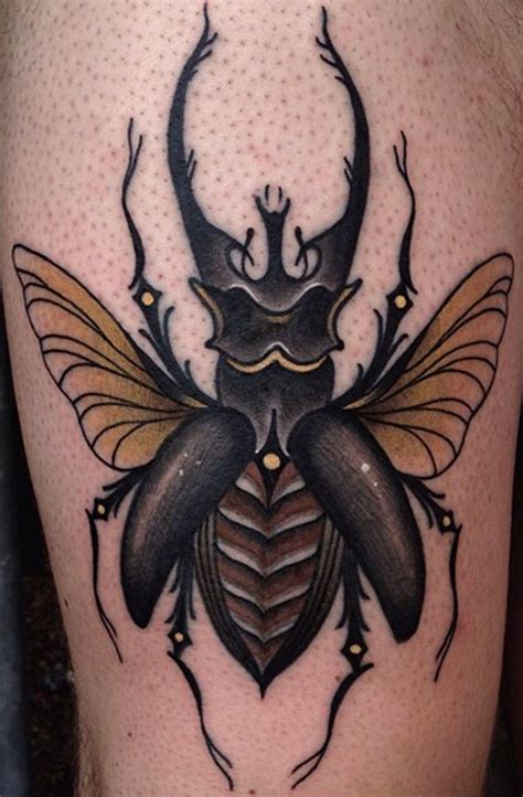 Tattoo Done By Marcelina Urbańska Trummerwelten Beetle Tattoo