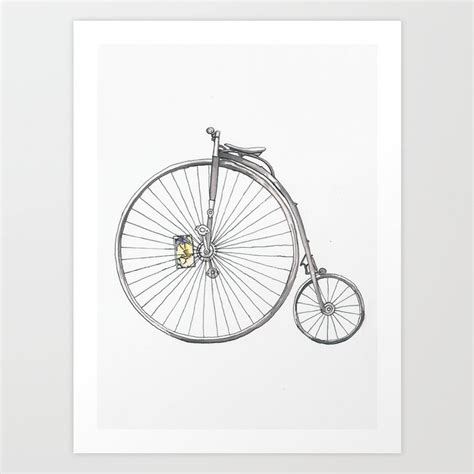 Bicycle Art Print By Michelle Krasny Society6