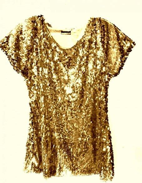 Plus Size Gold Sequin Cap Sleeve Topblouse Cap Sleeve Top Blouses