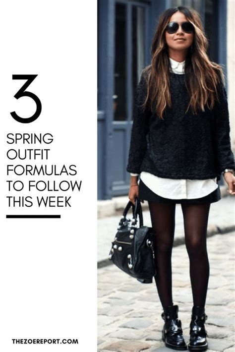 The 3 Spring Outfit Formulas That Will Get You Through The Week Outfit Formulas Outfits