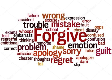 Forgive Word Cloud Concept — Stock Photo © Kataklinger 135423122