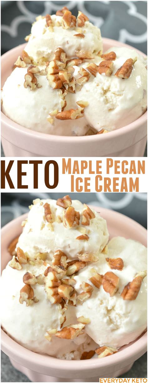 50 paleo ice cream recipes to die for. This easy Keto Maple Pecan Ice Cream is the Best Keto Ice ...