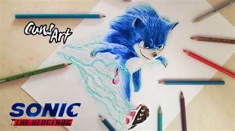 Como Dibujar A Sonic La Pelicula Sonic Hedgehog How To Draw Sonic