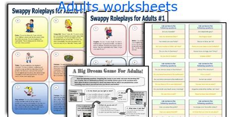 Adults Worksheets Worksheets