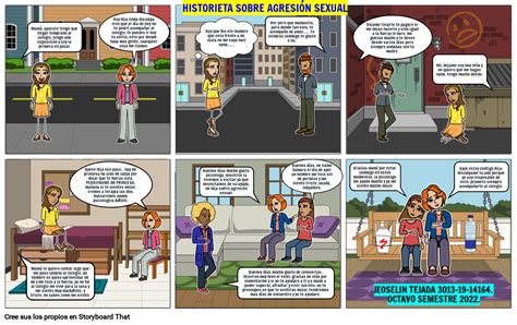 historieta sobre agresiÓn sexual storyboard by 4d6acd10