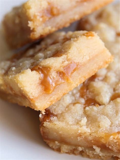 These Salted Caramel Butter Bars Are A Buttery Cookie Dough Filled