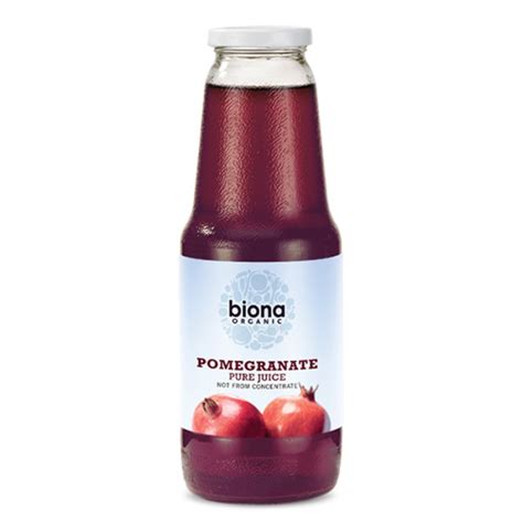 Biona Organic Pure Pomegranate Juice 1l Sands Wholefoods