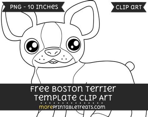 Free Boston Terrier Template Clipart Clip Art Free Clip Art