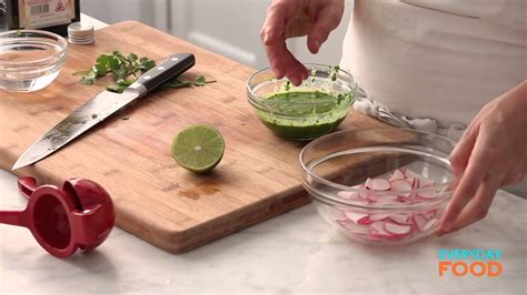 Maybe you would like to learn more about one of these? Fish Tacos with Salsa Verde and Radish Salad | Everyday ...