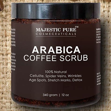 majestic pure arabica coffee body scrub