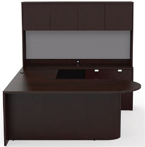 U Office Desk With Hutch Discount Office Furniture