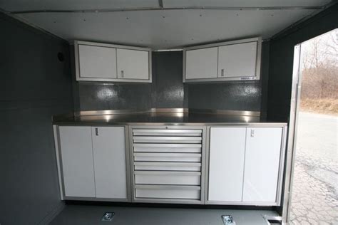 Aluminum Cabinets Enclosed Trailer Cabinets Matttroy Enclosed