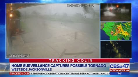Surveillance Footage Captures Possible Tornado On Westside Wjax Tv