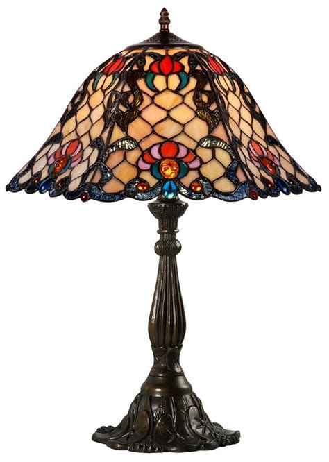 casa padrino tiffany table lamp multicolor Ø 44 5 x h 61 cm handmade luxury table light made