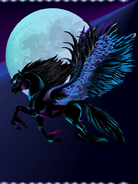 Black Pegasus Mythical Creatures Art Unicorn Fantasy Mythical Creatures