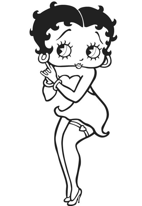 Betty Boop Coloring Pages To print - Betty Boop Coloring Pages
