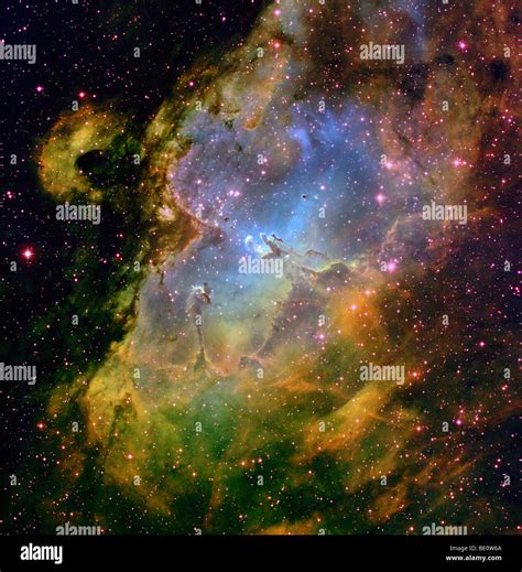Nasa Hubble Space Telescope View Of Eagle Nebula Stock Photo Alamy