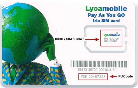SIM Card Activation And Registration Form Lycamobile