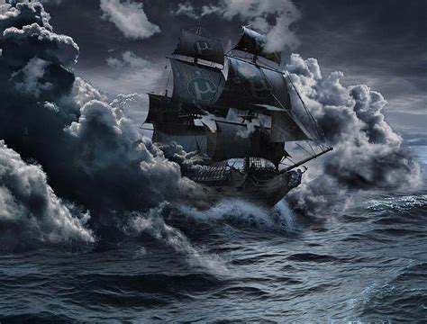 멋진 해적선 선박 예술 유령선 유명한 해적 Hd 월페이퍼 Pxfuel