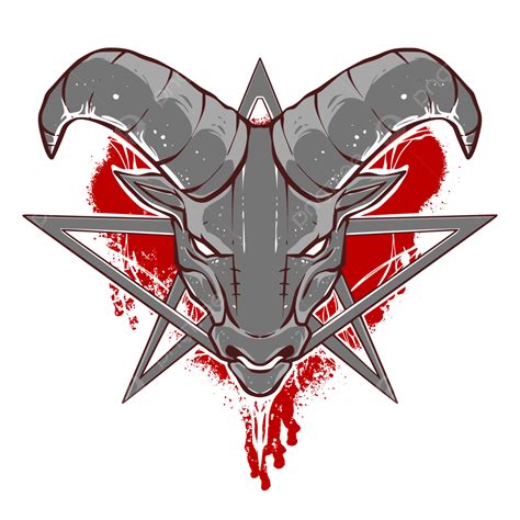 Gambar Vektor Seni Logo Maskot Darah Domba Domba Logo Setan Darah Domba PNG Dan Vektor Dengan