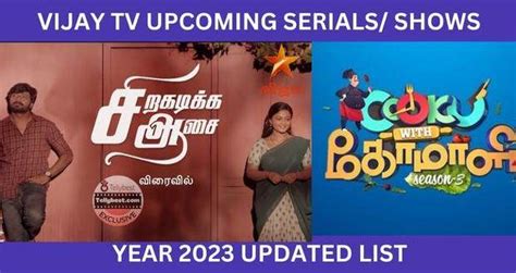 Vijay Tv Upcoming Serials 2023 Hotstar Latest Tamil Programs Movie List Today