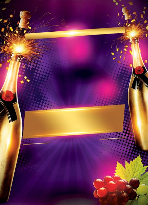 Champagne affiche Création De Bar Affiche Le Thème De Conception Du