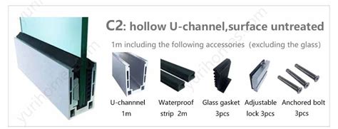 Hollow Aluminum Channel For Glass Railings Yurihomes