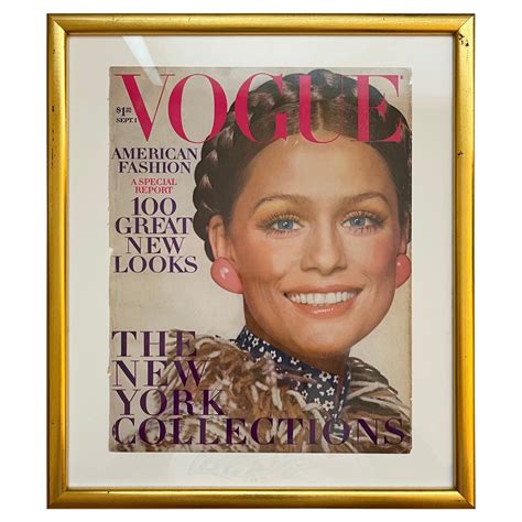 Vogue Magazine October 1968 Framed Cover For Sale At 1stdibs