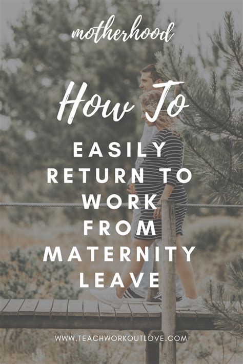 The Ultimate Checklist For Going Back To Work After Maternity Leave