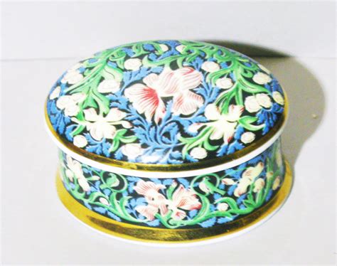 William Morris Gilded Trinket Box Fine Bone China William Etsy