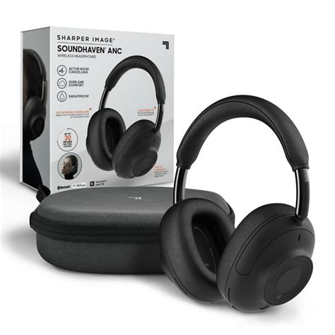 Sharper Image Soundhaven Wireless Over Ear Bluetooth Headphones Noise