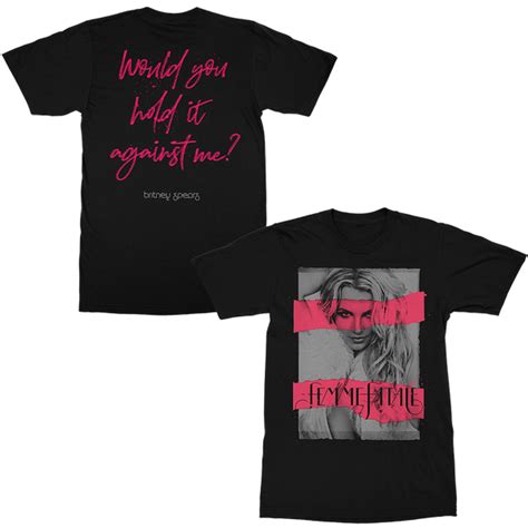 femme fatale t shirt britney spears official store