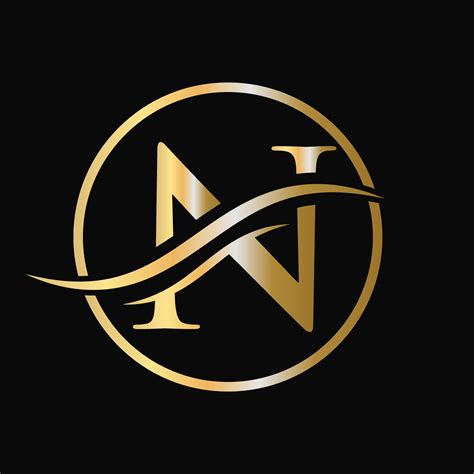 Letter N Logo Design For Business And Company Identity With Luxury