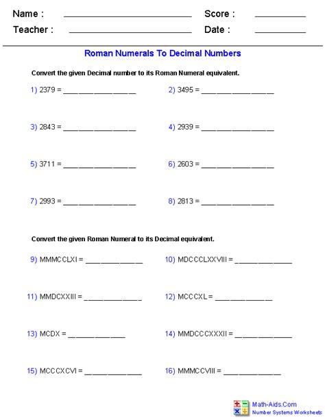 Decimals worksheets dynamically created decimal worksheets. Number Systems Worksheets | Dynamically Created Number ...