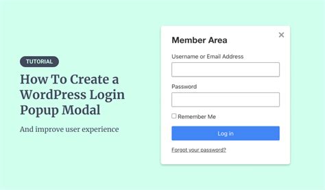 How To Create A Wordpress Login Popup Modal In 2023 Fireplugins