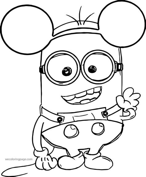Mickey Minions Coloring Page Minions Coloring Pages Cool Coloring