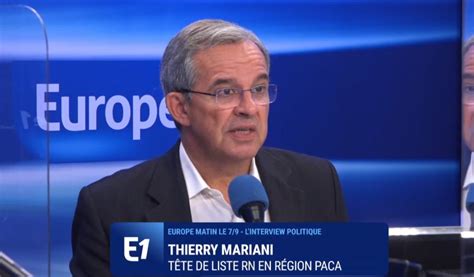Thierry mariani, né le 8 août 1958 à orange (), est un homme politique français. Thierry Mariani invité de Sonia Mabrouk sur Europe1 | La ...
