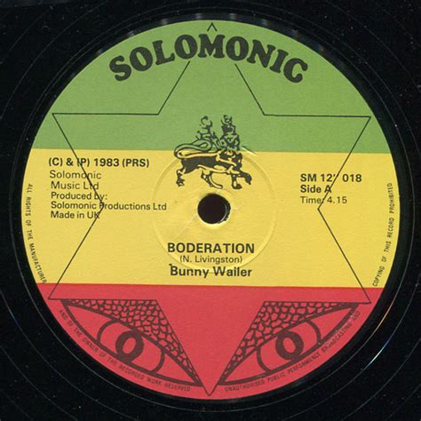 Bunny Wailer Boderation 1983 Vinyl Discogs