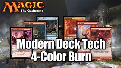 Free shipping on orders over $25 shipped by amazon. MTG - Modern Deck Tech: 4-Color Burn - YouTube