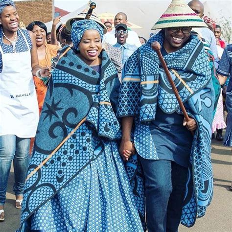Lesotho Bride Groom Dresses Sotho Traditional Attire Traditional