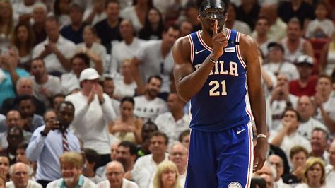 The phantom of the process made his dramatic playoff debut thursday when joel embiid was cleared to play in. Joel Embiid talks about mask, in-game beef with Justise ...