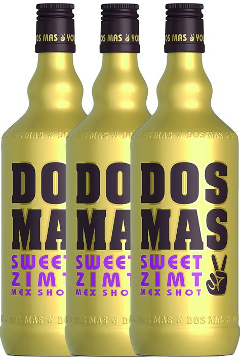 A pink highlight in packaging and glass. Dos Mas Zimtlikör mit Tequila 3 x 0,7 Liter - Getraenke ...