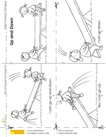 Welcome to our popular coloring pages site. Make a Mini Story Book: Up and Down (With images) | Mini ...