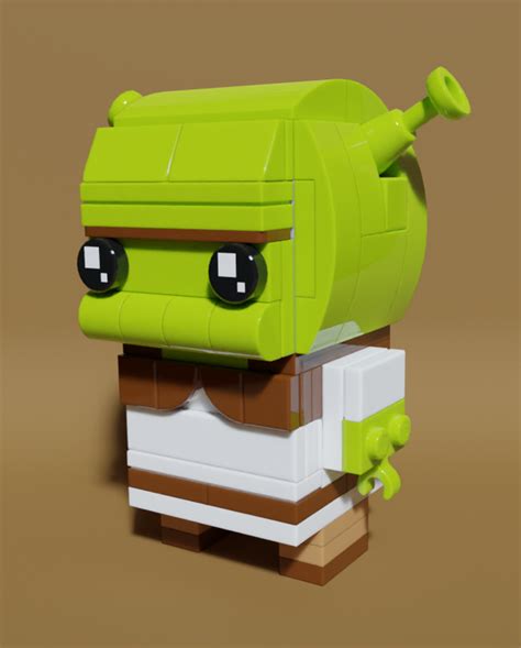 Lego Moc Brickheadz Shrek By Leo1 Rebrickable Build With Lego
