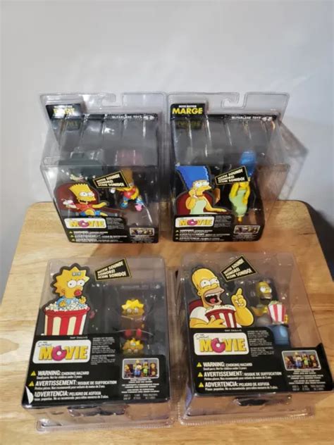 The Simpsons Movie Mayhem Action Figures Complete Set Of 4 New