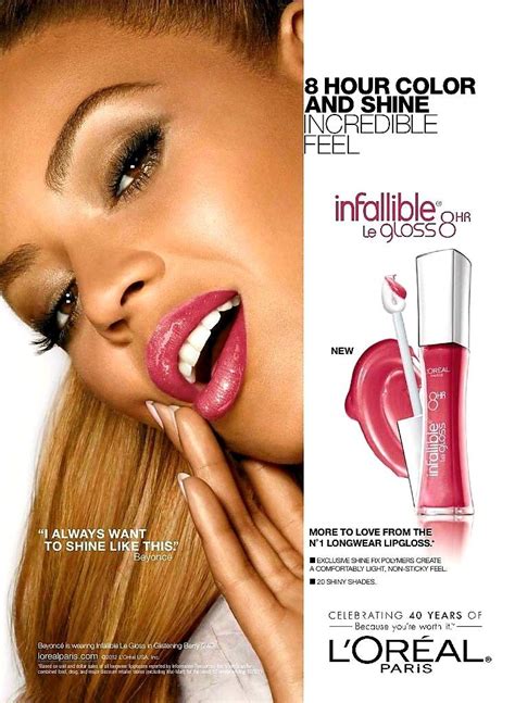 BeyoncÉ L OrÉal Paris Cosmetics Advertisement 2012 Loreal Paris Makeup African American