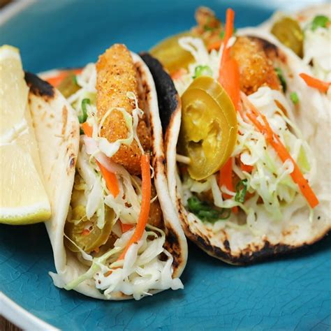 Ling cod are characterized by a long, single dorsal fin, a large mouth and teeth, and deep brown to dark green coloring. Spicy Fried Fish Tacos - Cooking TV Recipes in 2020 ...