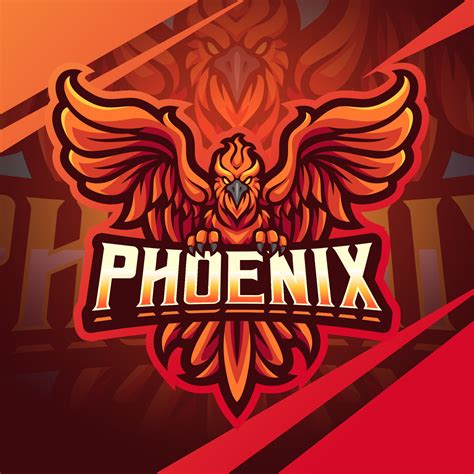 Phoenix Esport Mascot Logo Design 15644030 Vector Art At Vecteezy