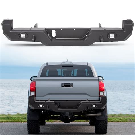 Pro Series Rear Bumper W Lights For 2016 2020 Toyota Tacoma 2017 2018